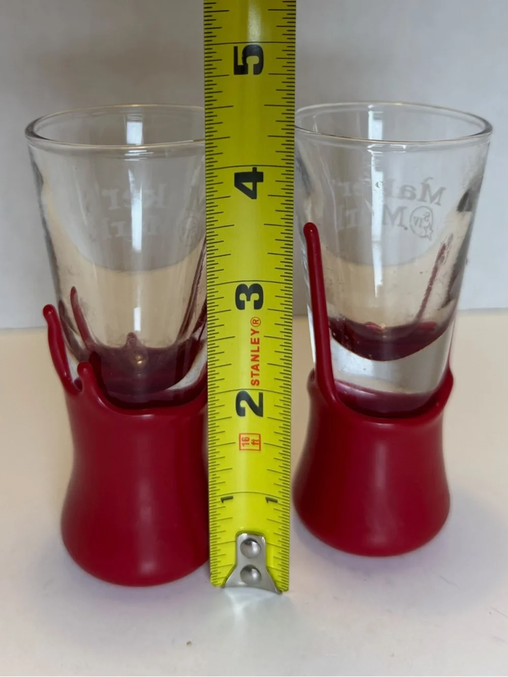 Maker’s Mark Red Wax Dipped Shot Glasses - Set of Two